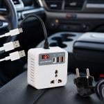 محول بطارية للسيارة بمخارج كهرباء وUSB - 5