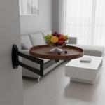 طاولة قهوة جدارية بذراع متحرك