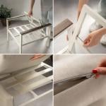 طقم مقاعد للتراس بلمسة خشبية–4 مقاعد - 8