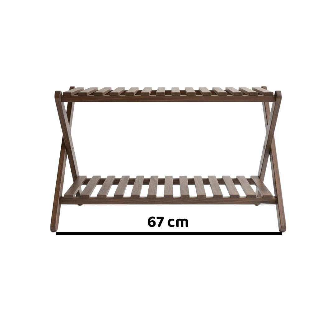 Two-Tier Wooden Shoe Organizer product thumbnail 13