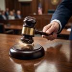 مطرقة القاضي الفاخرة مع قاعدة خشبية - 3