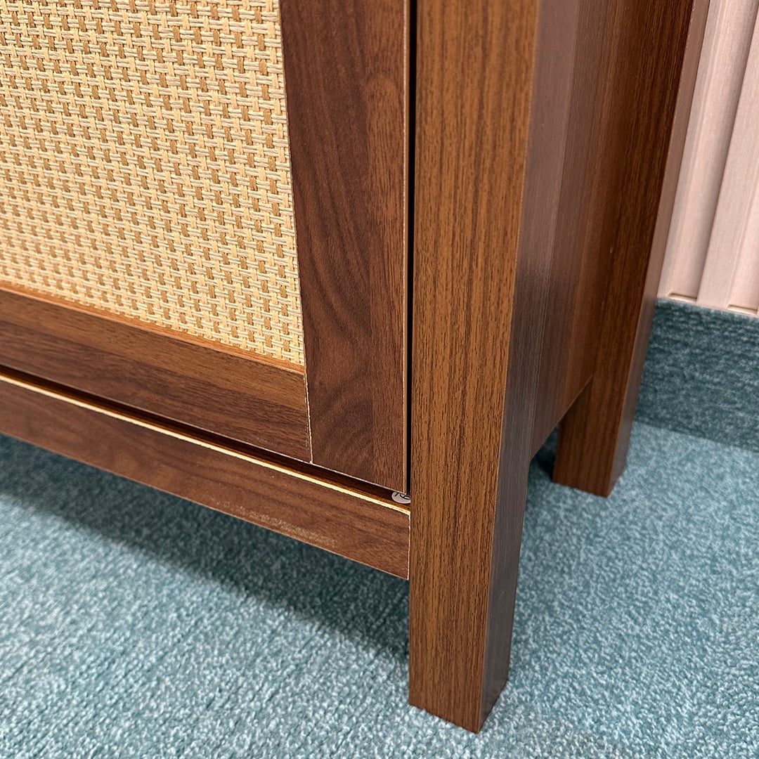 خزانة تنظيم أحذية بتصميم راتان - 12