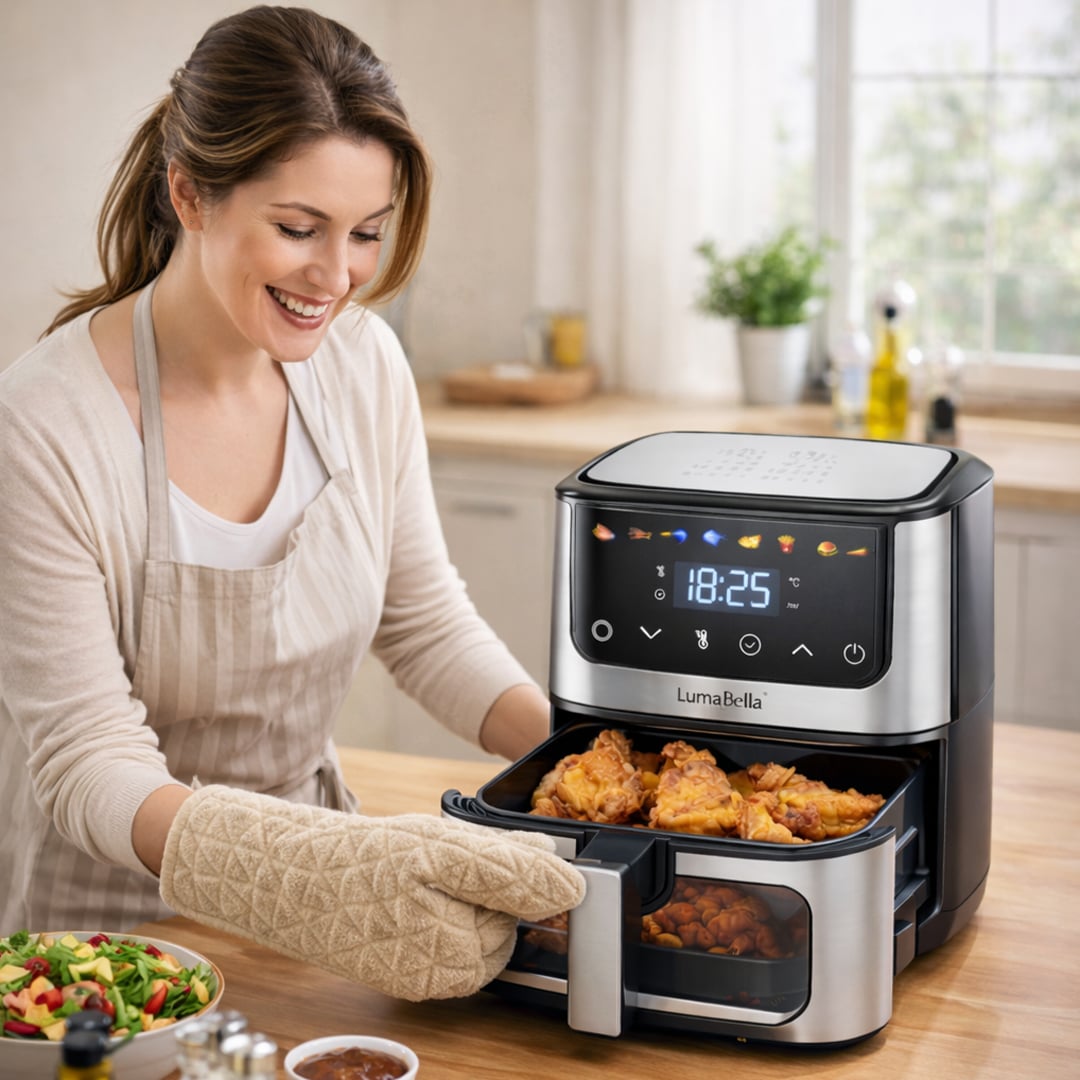 قلاية هوائية ذكية بسعة 8.5 لتر من LumaBella - 7