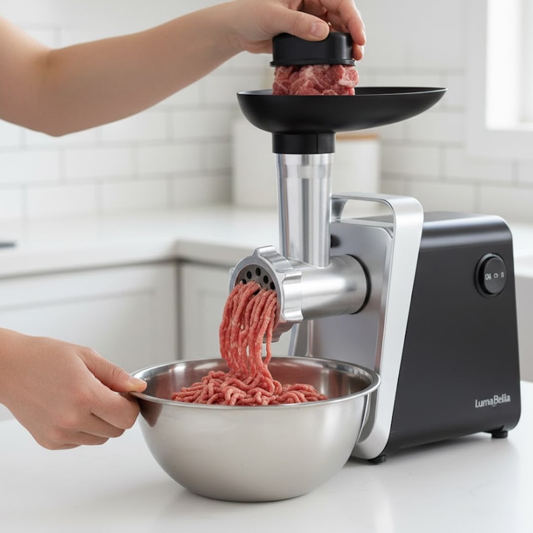 مفرمة لحم ستانلس ستيل بقوة 2800 واط من LumaBella - 3