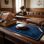 مطرقة القاضي الفاخرة مع قاعدة خشبية - 8