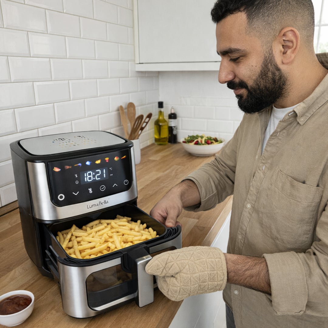 قلاية هوائية ذكية بسعة 8.5 لتر من LumaBella - 9