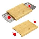 لوح تقطيع خشبي مع درجين - 4