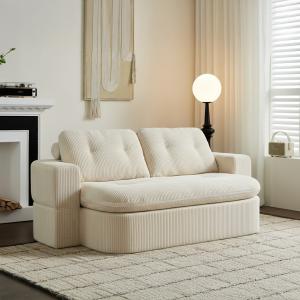 Corduroy Lazy Folding Sofa Bed