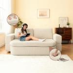 Corduroy Lazy Folding Sofa Bed - 15