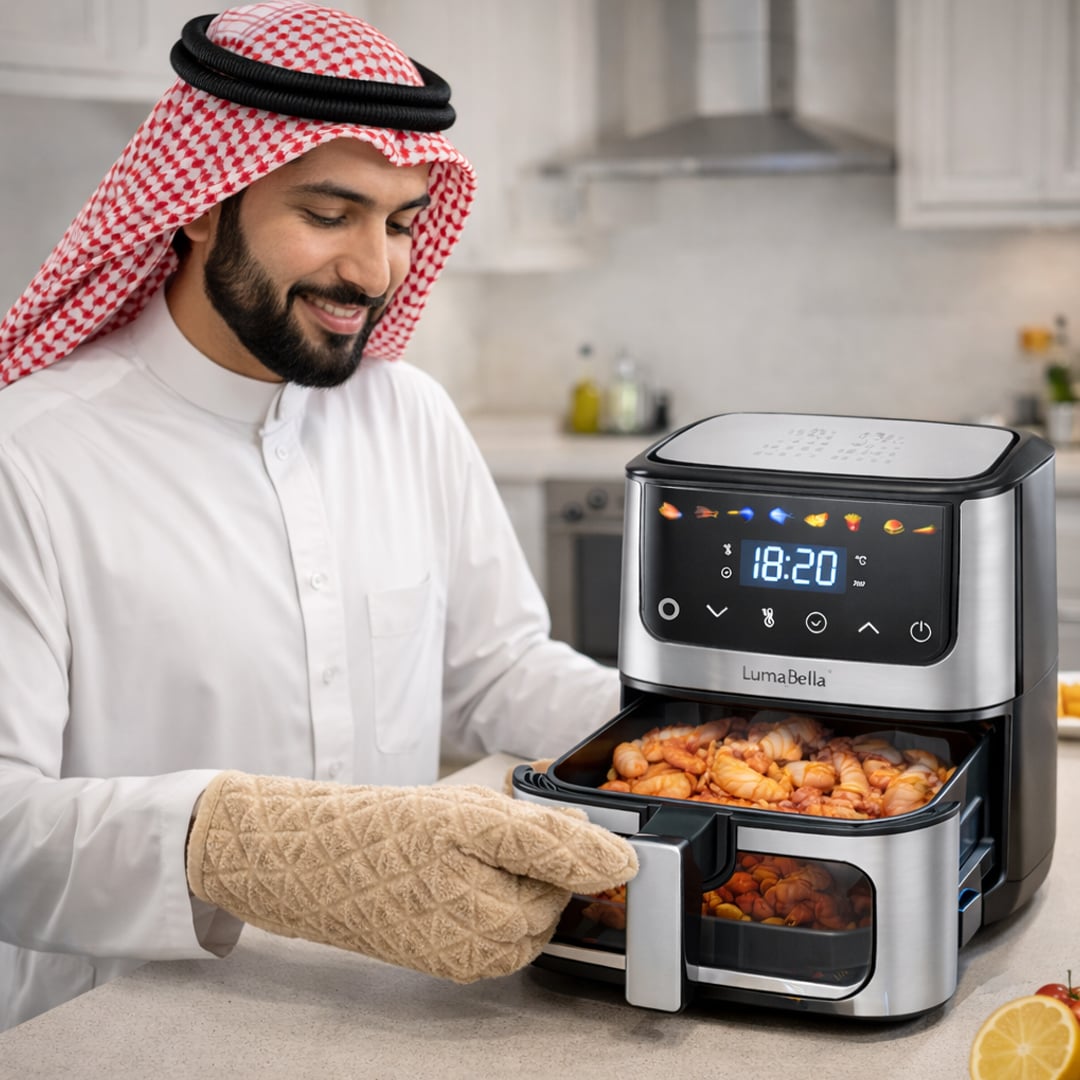 قلاية هوائية ذكية بسعة 8.5 لتر من LumaBella - 4