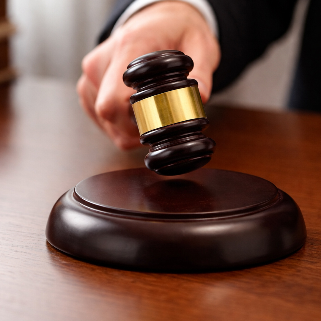 مطرقة القاضي الفاخرة مع قاعدة خشبية - 5