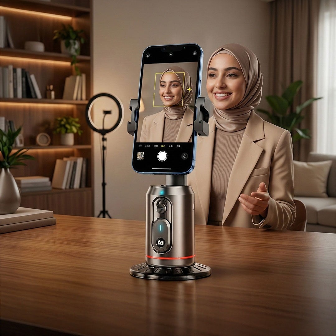 Auto Face Tracking 360 Phone Holder - 5