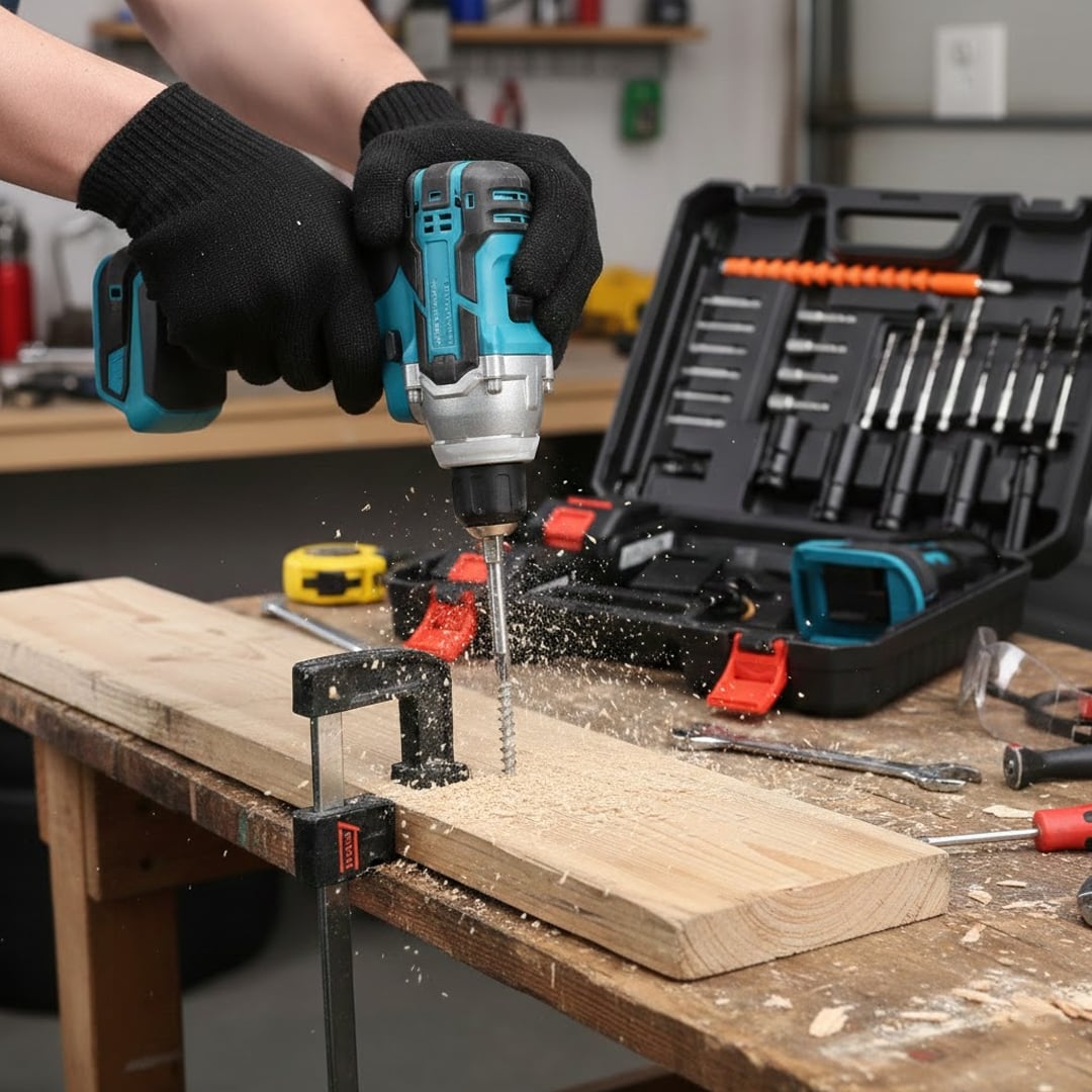 دريل شحن احترافي مع عدة متكاملة - 1