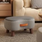 مقعد بوف ناعم مع أرجل خشبية - 7