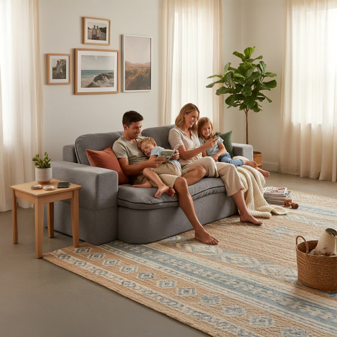 Corduroy Lazy Folding Sofa Bed - 12