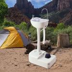 مغسلة متنقلة مع خزان مياه للرحلات - 1