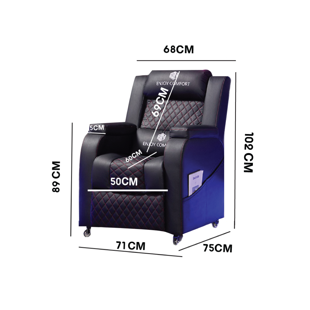 Professional Gaming Recliner with Adjustable Reclining Design product thumbnail 11