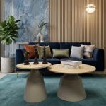 طقم طاولات وسط بتصميم دائري - 8