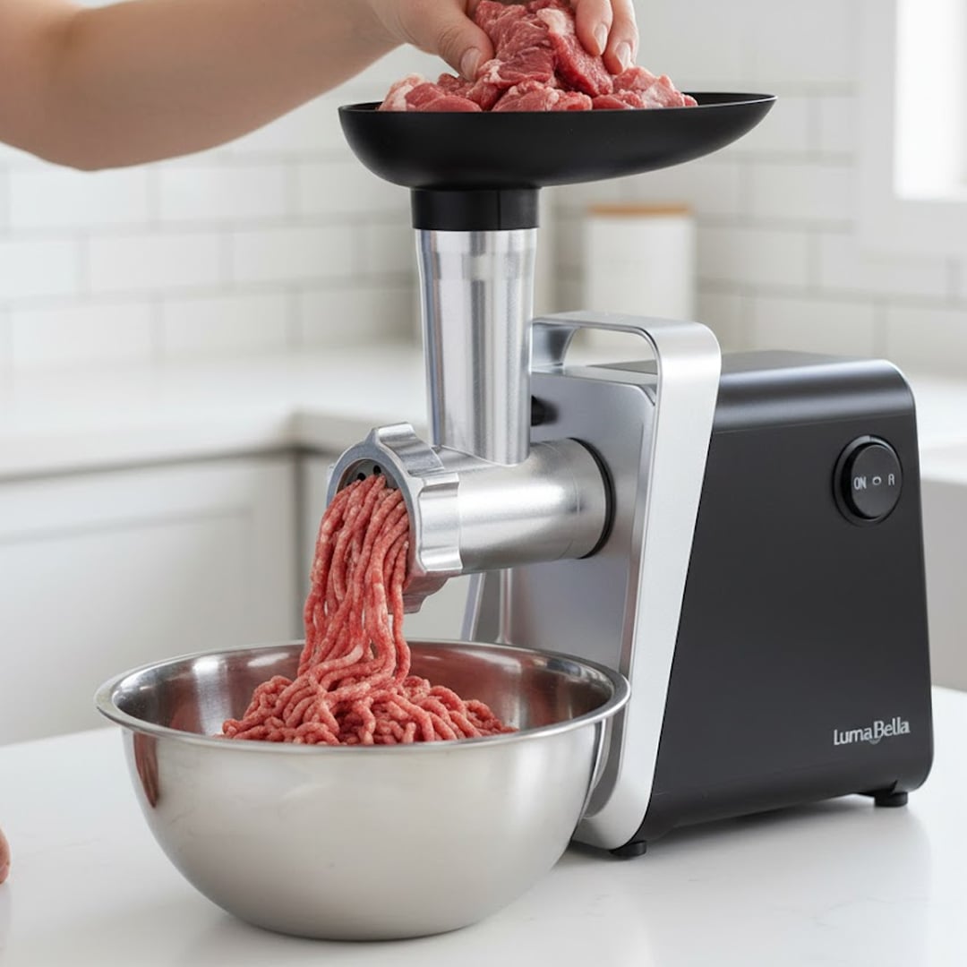 مفرمة لحم ستانلس ستيل بقوة 2800 واط من LumaBella - 2