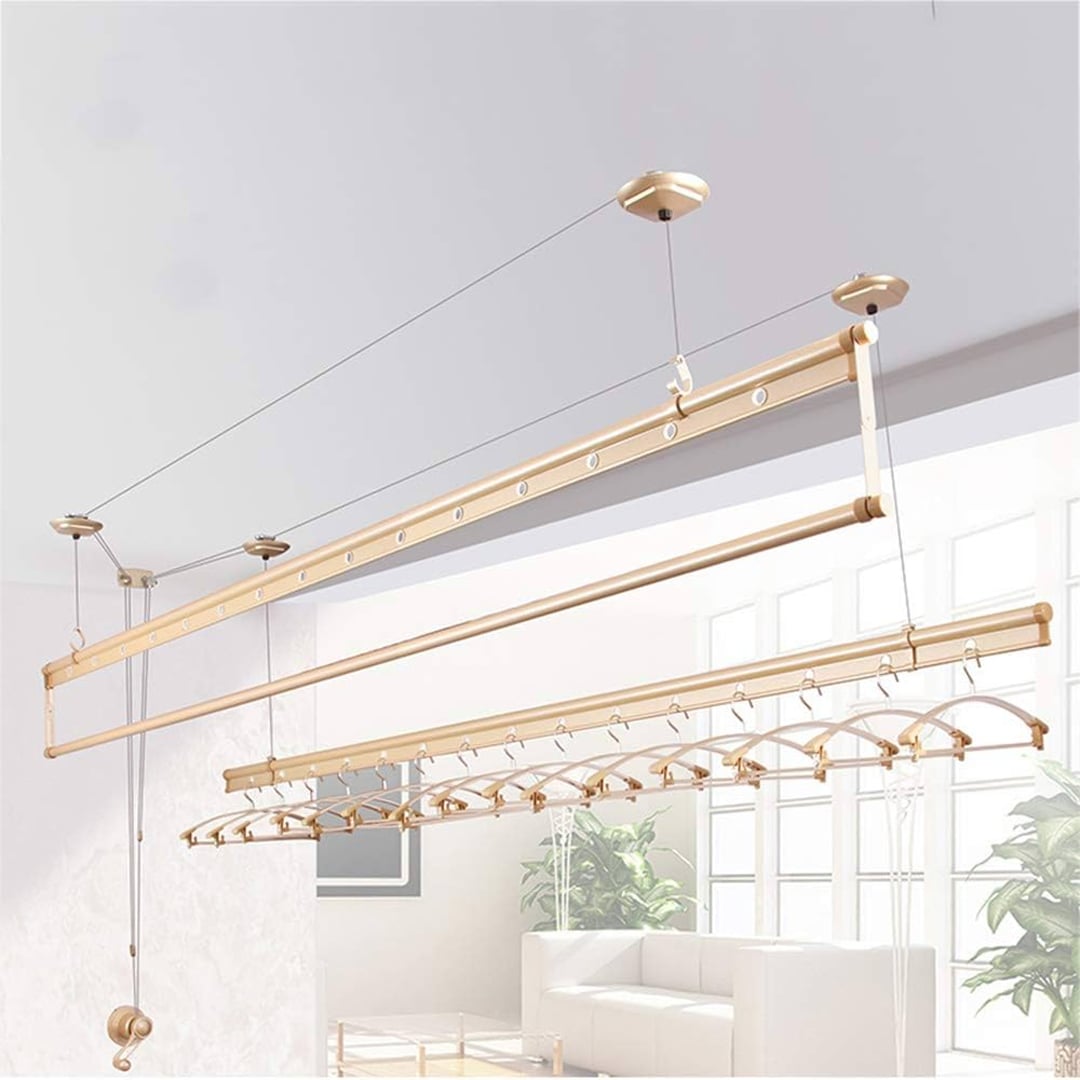 Hand-Cranked Ceiling Mounted Rack 2 m product thumbnail 2
