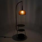 Modern Floor Lamp with Built-In Shelves - 11