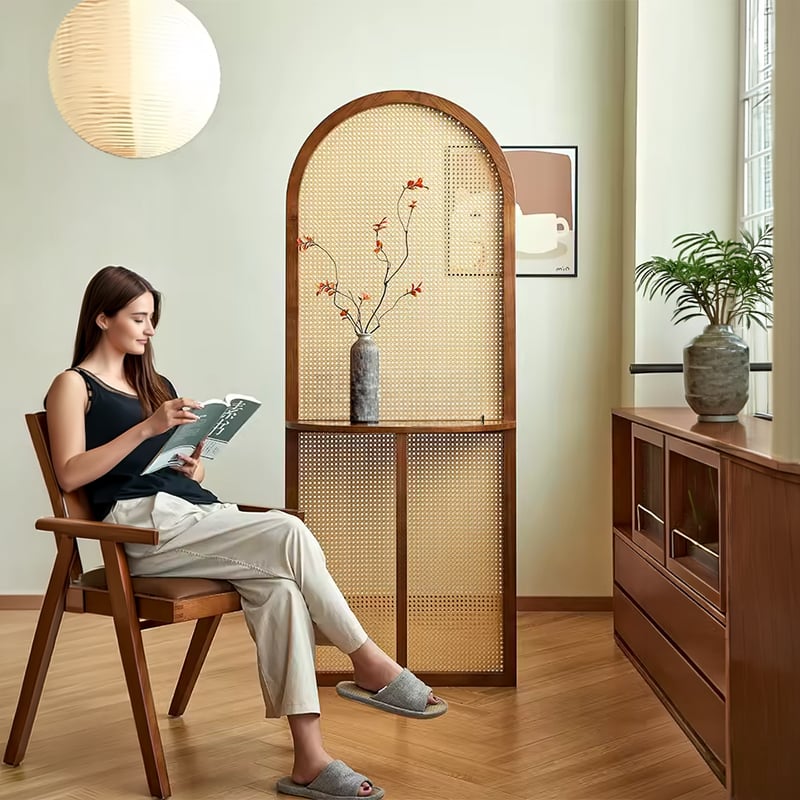 فاصل مدخل رتان كلاسيكي للمدخل والمعيشة - 3