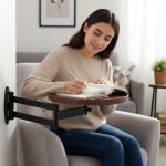 طاولة قهوة جدارية بذراع متحرك - 8