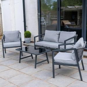 طقم جلسة تراس خارجي – 4 مقاعد