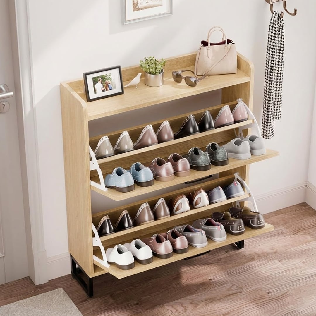 خزانة أحذية بتصميم ريفي - 9