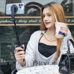 ميني سيلفي ستك محمولة مع قاعدة ثلاثية - 12