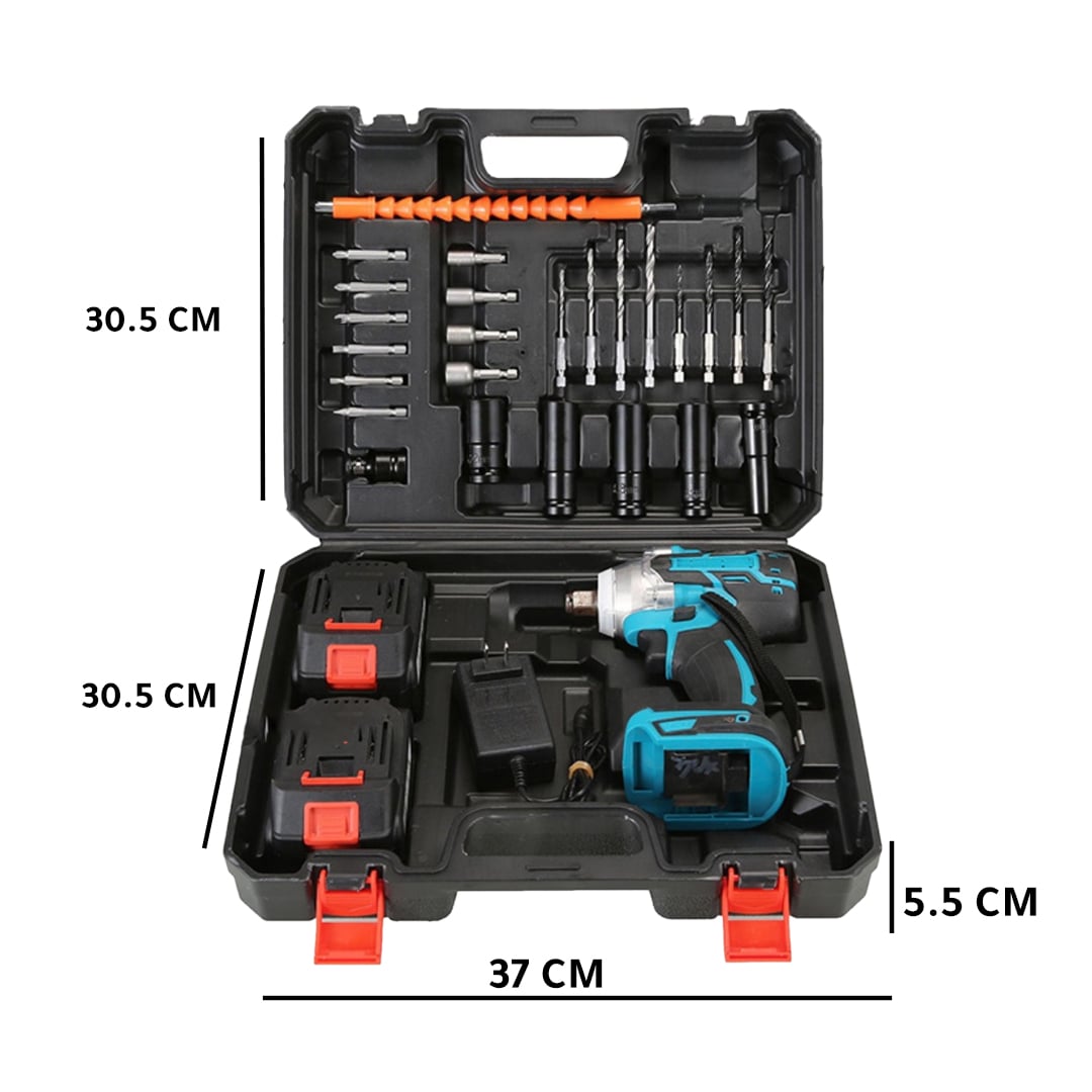 Professional Cordless Drill with Complete Tool Kit product thumbnail 17