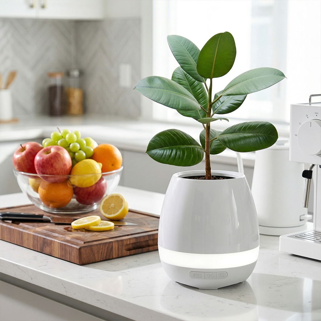 Flower Pot Bluetooth Speaker With Plant product thumbnail 16