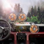 مروحة سيارة ثلاثية التبريد بتوزيع هواء 360° - 1