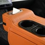 مسند سيارة من الجلد الفاخر مع حامل أكواب - 12