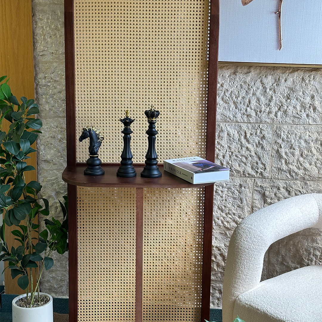 فاصل مدخل رتان كلاسيكي للمدخل والمعيشة - 6