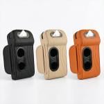 مسند سيارة من الجلد الفاخر مع حامل أكواب - 14