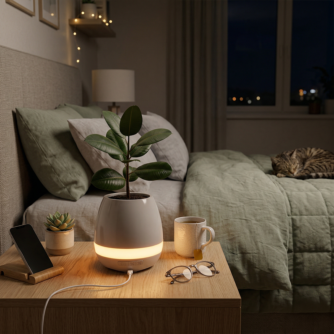 Flower Pot Bluetooth Speaker With Plant product thumbnail 18