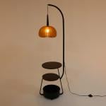 Modern Floor Lamp with Built-In Shelves - 5