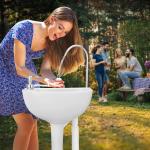 مغسلة متنقلة مع خزان مياه للرحلات - 16