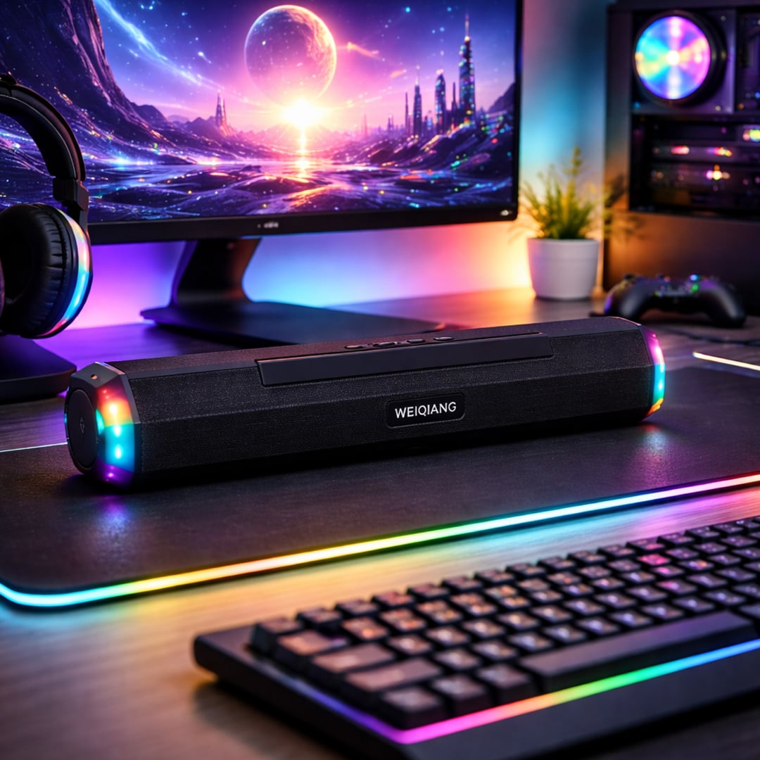 سماعة بلوتوث محمولة مع إضاءة RGB - 2