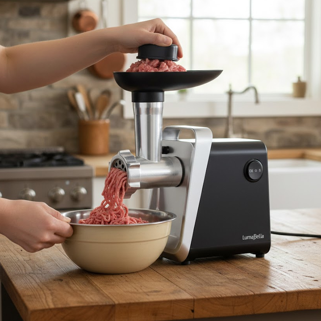 مفرمة لحم ستانلس ستيل بقوة 2800 واط من LumaBella - 4