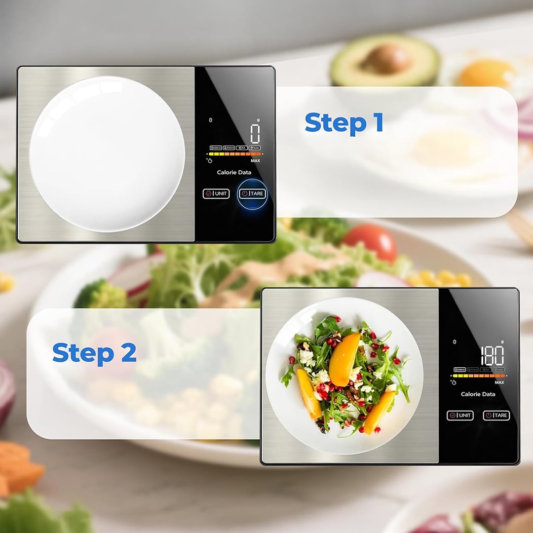 ميزان المطبخ الذكي لحساب السعرات والوزن - 15