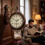 ساعة حائط أوروبية بطابع كلاسيكي - 1