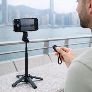 ميني سيلفي ستك محمولة مع قاعدة ثلاثية