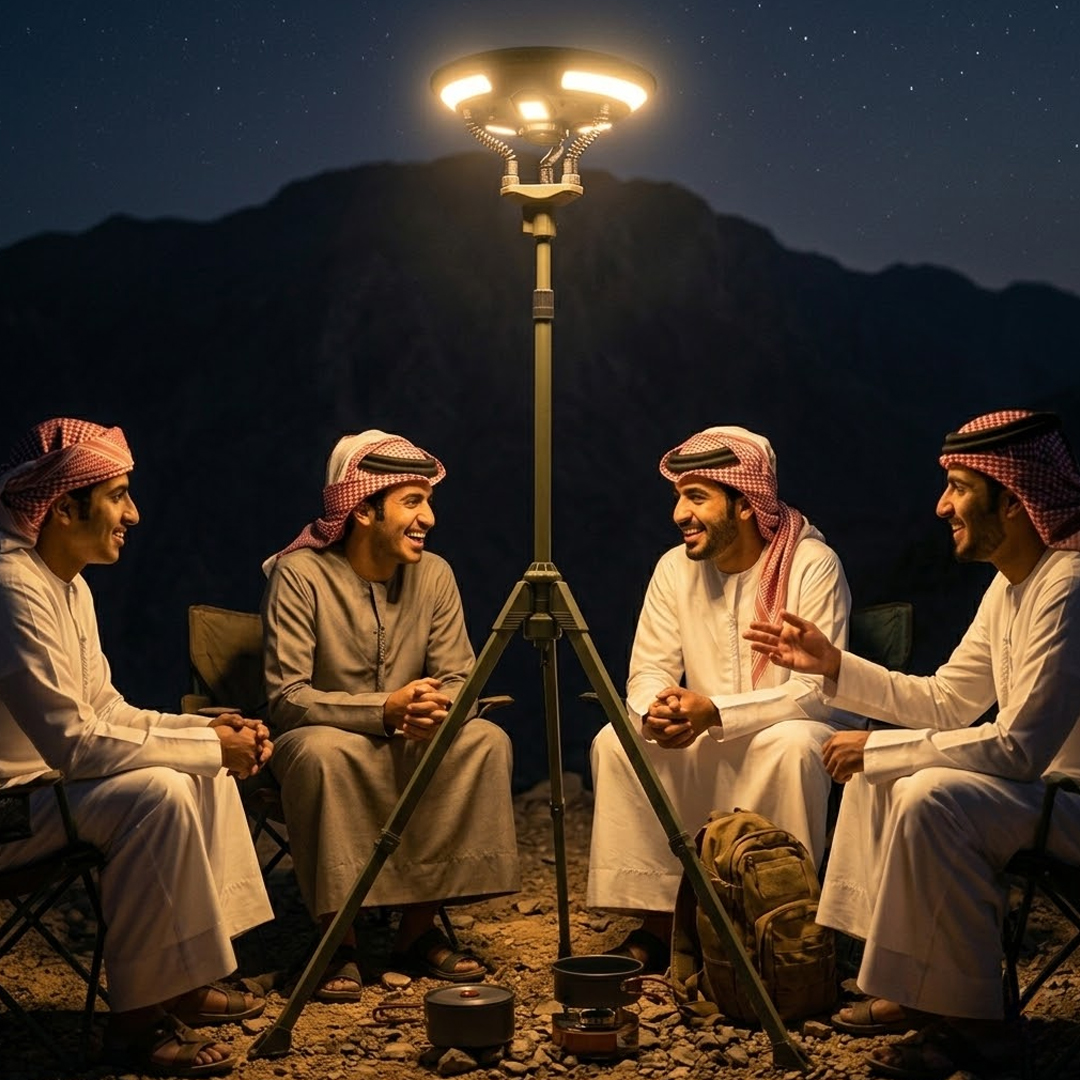 ضوء التخييم الثلاثي مع سبيكر - 3