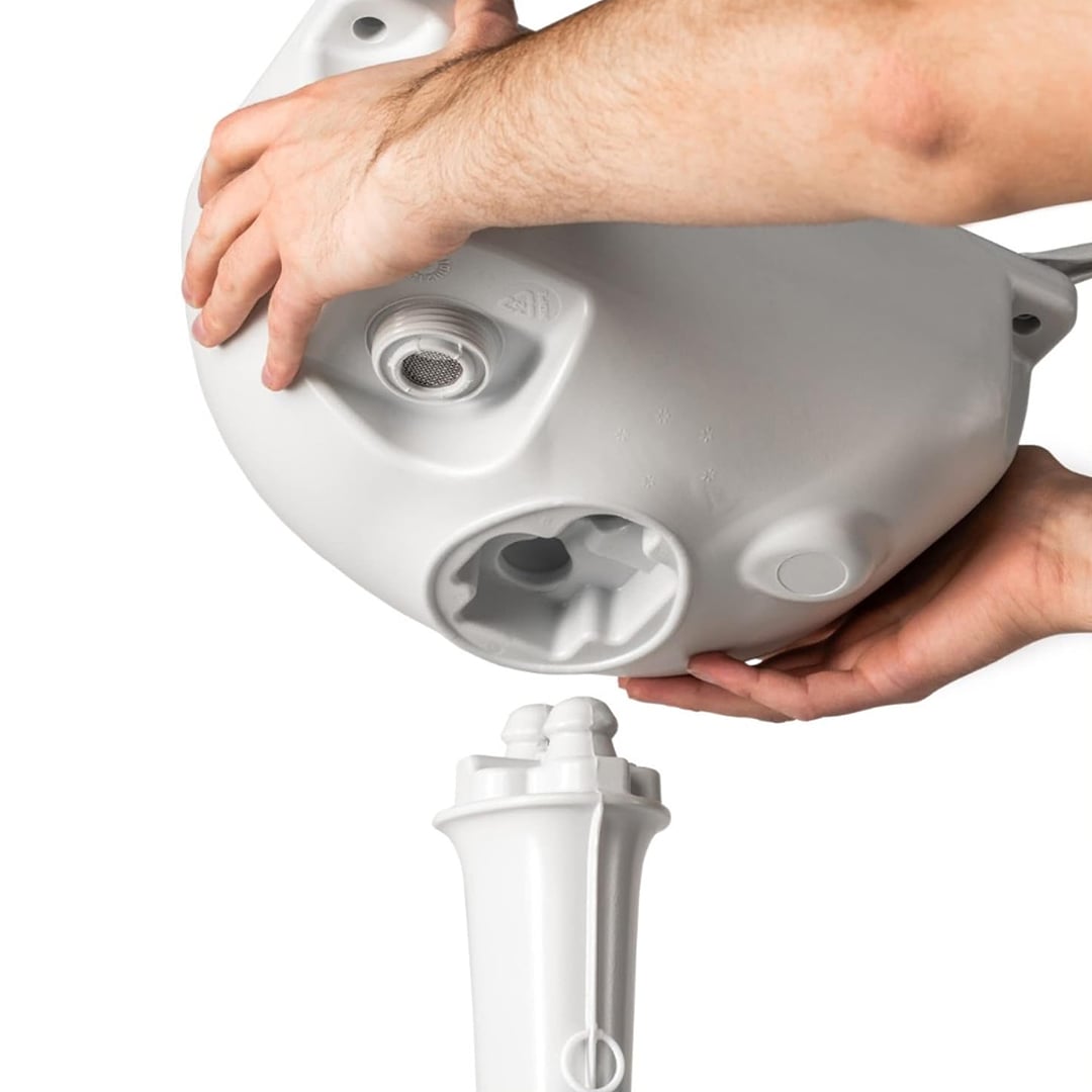 مغسلة متنقلة مع خزان مياه للرحلات - 4