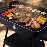 شواية كهربائية مع رف سفلي للتقديم والتخزين - 9