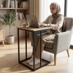 طاولة كنبة جانبية بتصميم C - 6