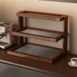 ركن تنظيم أكواب القهوة والضيافة الخشبي - 5