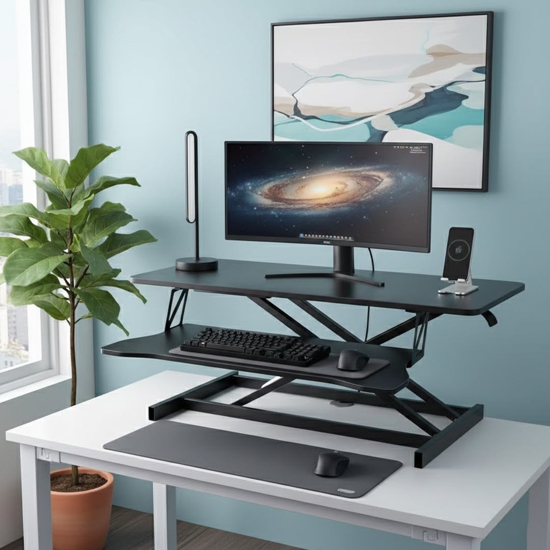 مكتب محمول قابل لتعديل الارتفاع - 5